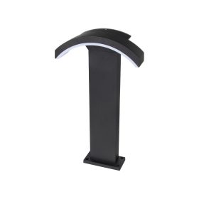 Stalp LED de exterior , 13,5W, 4000K, 50 cm, IP 54, Negru