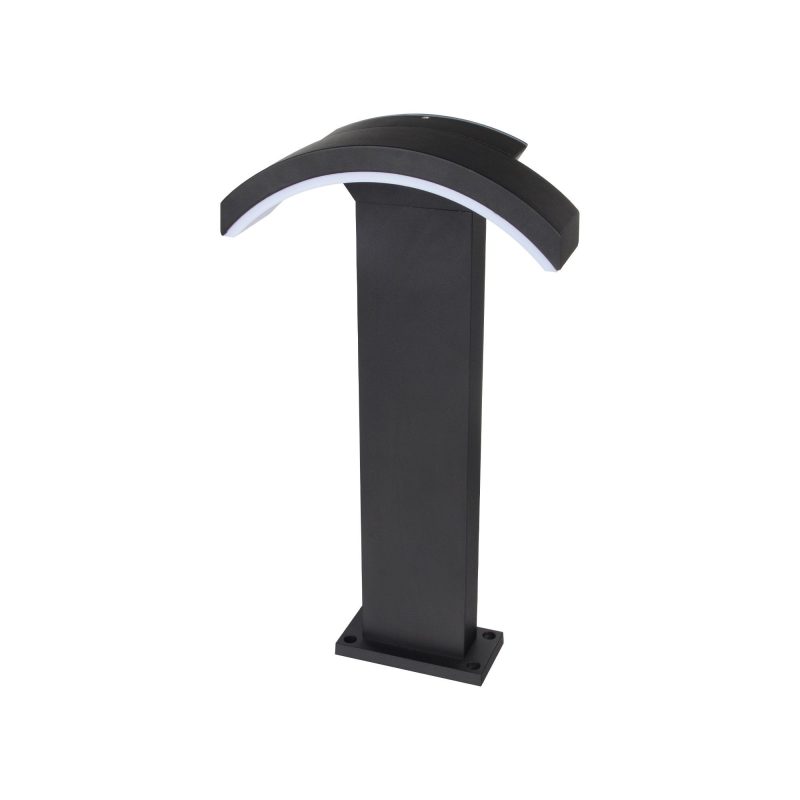 Stalp LED de exterior , 13,5W, 4000K, 50 cm, IP 54, Negru