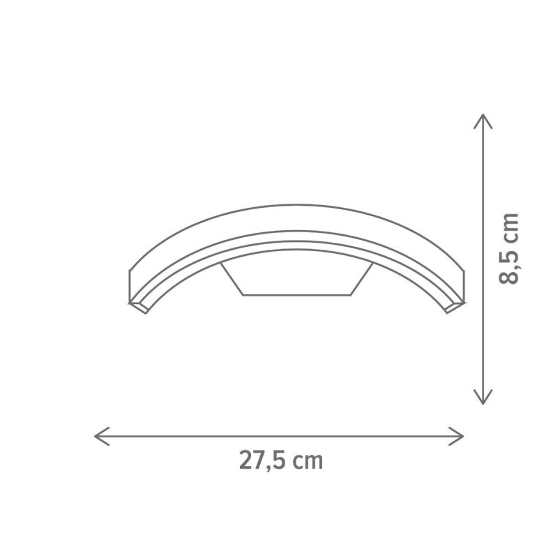 Aplica LED de exterior , 13,5W, 4000K, IP 54, Negru - imagine 3