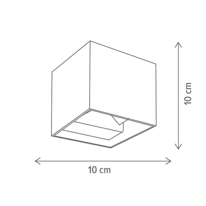 Aplică LED EXTERIOR ,10W, 4000K, alb - imagine 3
