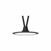 Pendul UFO LED pentru curea textila, 15W, 48V, CCT, Gri inchis
