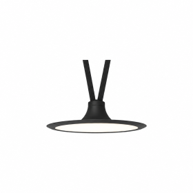 Pendul UFO LED pentru curea textila, 15W, 48V, CCT, Gri inchis