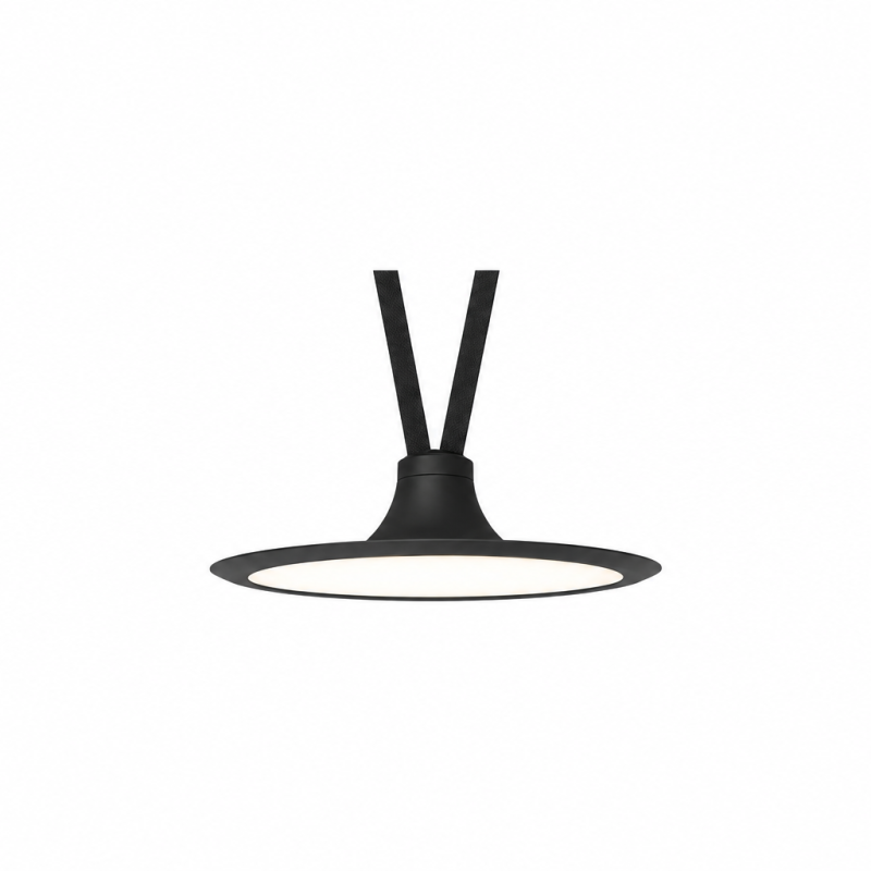 Pendul UFO LED pentru curea textila, 15W, 48V, CCT, Gri inchis