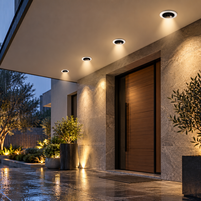 Alternative view of Spot LED Incastrat 5W 3000K IP65 – Alb | Iluminat Interior și Exterior