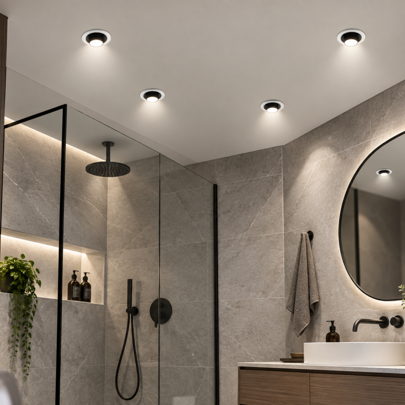 Alternative view of Spot LED Incastrat 12W 4000K IP44 Alb | Iluminat Interior 230V
