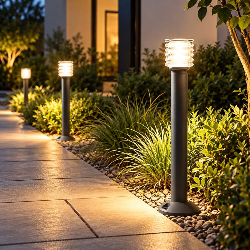 Alternative view of Stalp LED Exterior 5W 3000K IP65 – 60 cm | Iluminat Modern pentru Gradina
