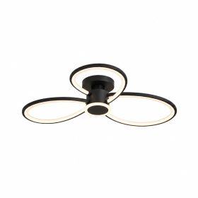 Lustră LED Trilo 84W cu Telecomandă, Intensitate Reglabilă și 3 Temperaturi de Culoare
