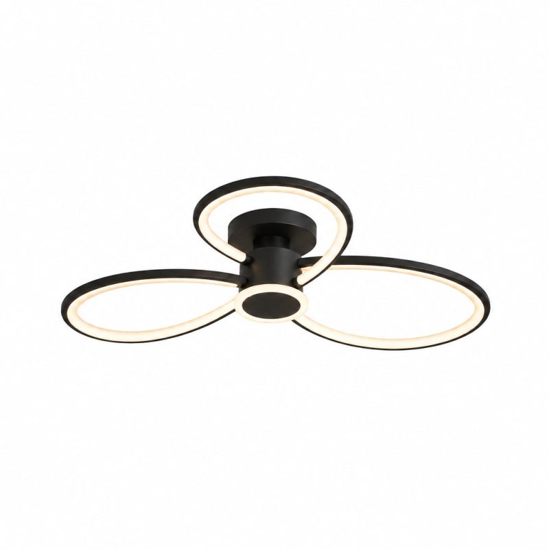 Lustră LED Trilo 84W cu Telecomandă, Intensitate Reglabilă și 3 Temperaturi de Culoare