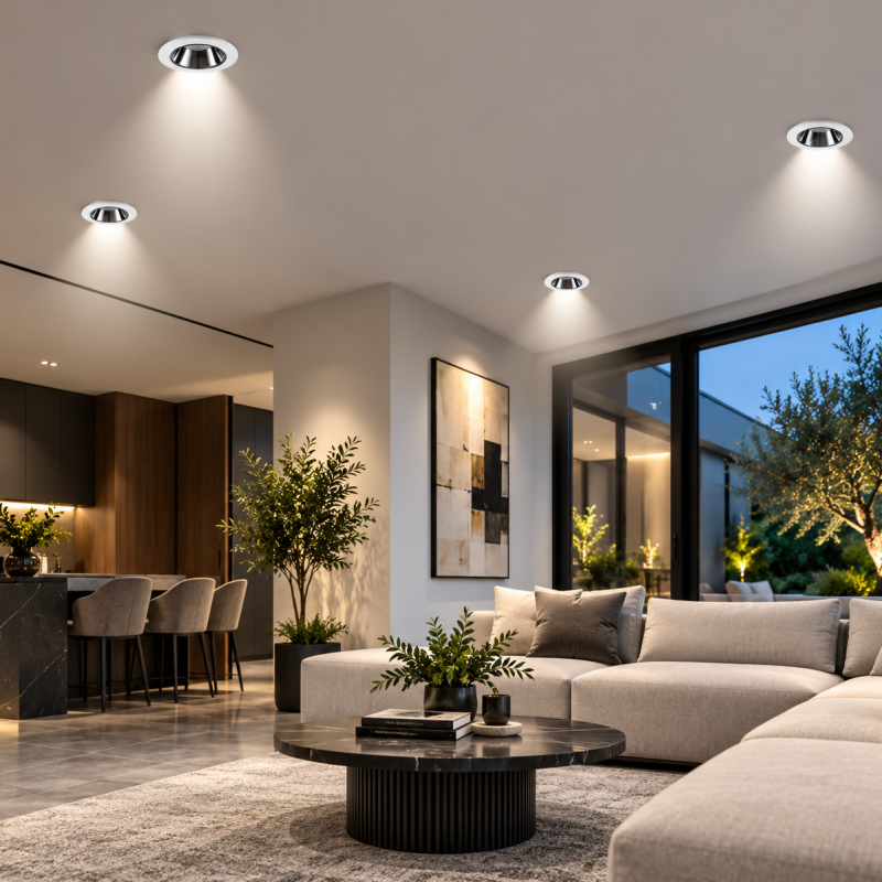 Spot LED Incastrat 15W 4000K IP44 – Alb | Fascicul 60° - imagine 3