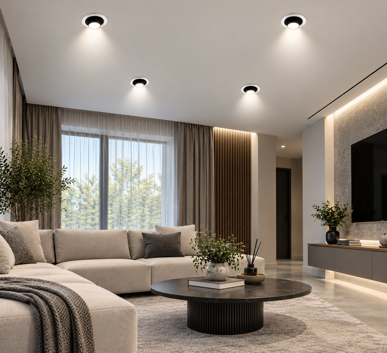 Spot LED Incastrat 12W 4000K IP44 Alb | Iluminat Interior 230V - imagine 3