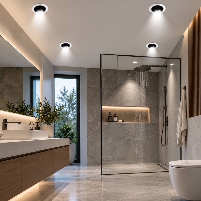 Alternative view of Spot LED Incastrat 12W 4000K IP65 – Alb | Iluminat Interior și Exterior