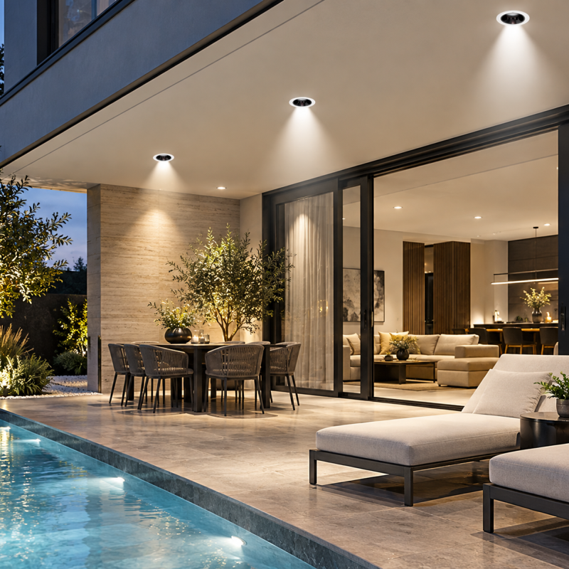 Alternative view of Spot LED Incastrat 5W 4000K IP65 – Alb | Iluminat Interior și Exterior