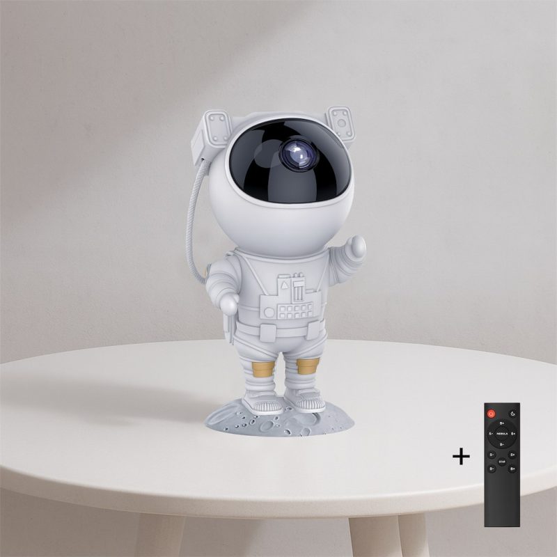 Proiector LED Astronaut Galaxy cu Telecomandă, USB – Lampă de Veghe pentru Copii