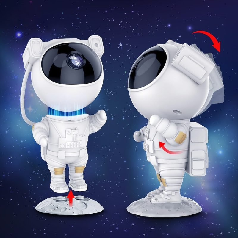 Proiector LED Astronaut Galaxy cu Telecomandă, USB – Lampă de Veghe pentru Copii - imagine 3